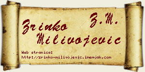 Zrinko Milivojević vizit kartica